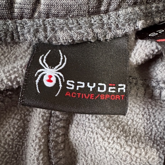 Spyder‎ Men's Jogger Style Elastic Waist Fleece Sweatpants Silver/Gray Small Gym - Picture 2 of 15